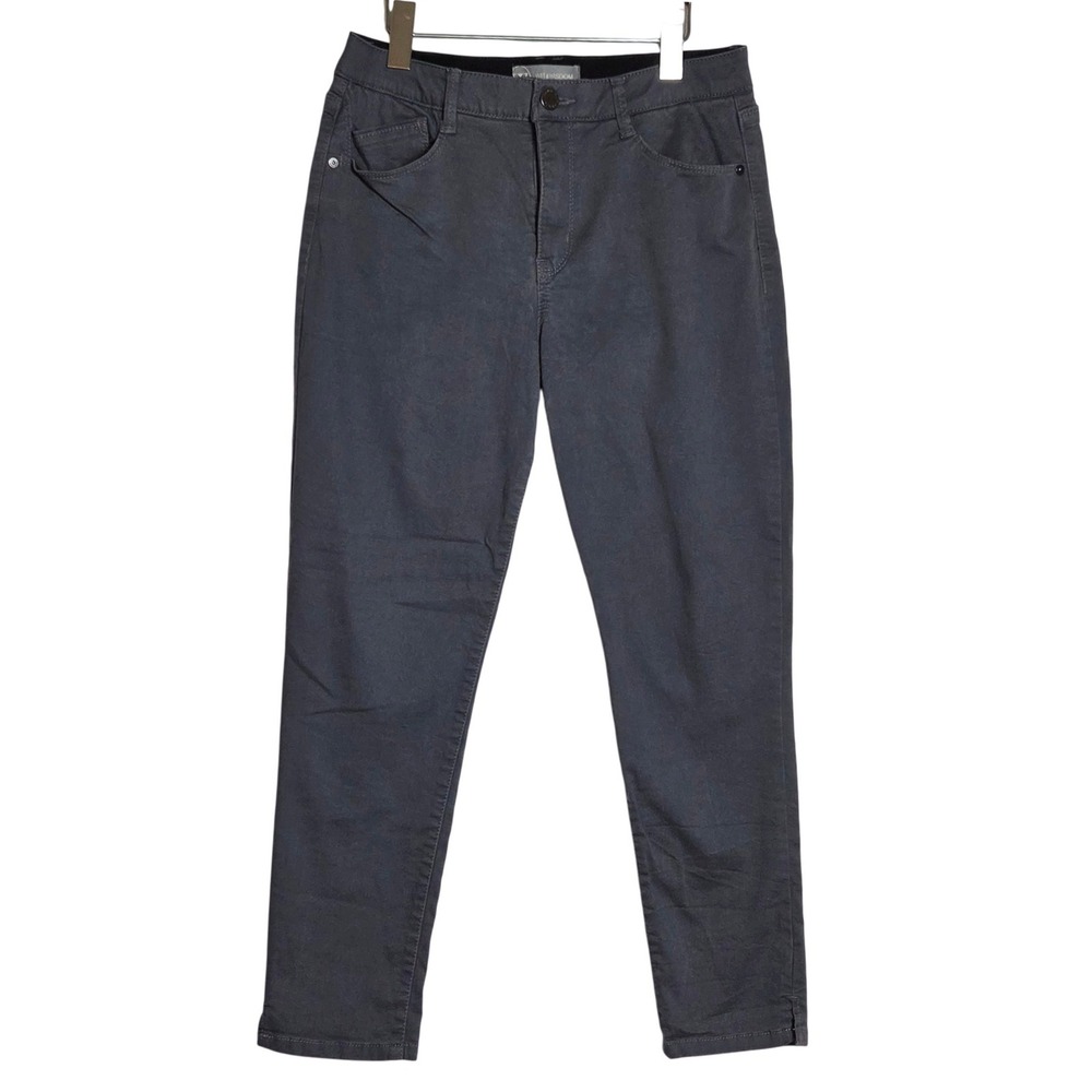 Wit & Wisdom Gray Ab-solution Skinny Ankle Pants Size 8 Office Chic Minimalist